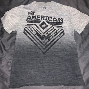 American Fighter White & Black Tee